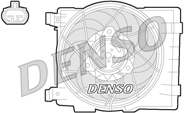 DENSO DER20015 Ventola, Raffreddamento motore-Ventola, Raffreddamento motore-Ricambi Euro