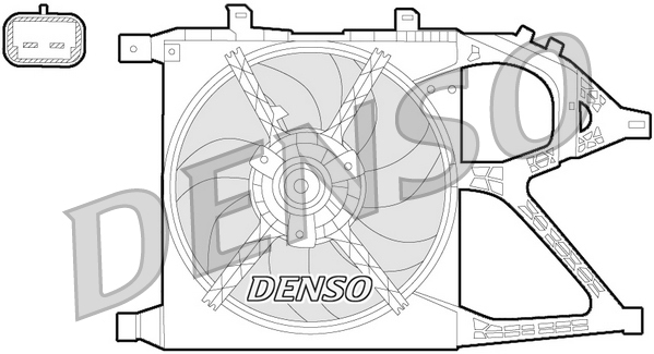 DENSO DER20016 Ventola, Raffreddamento motore