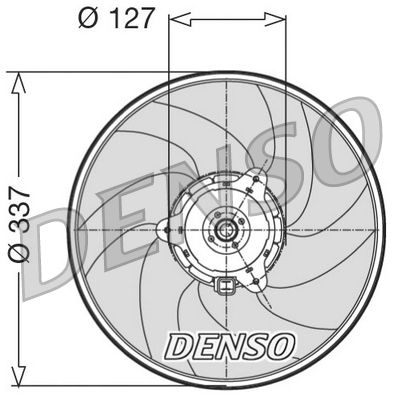 DENSO DER21004 Ventola, Raffreddamento motore