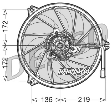 DENSO DER21010 Větrák,...