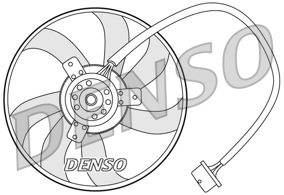 DENSO DER32003 Ventola, Raffreddamento motore-Ventola, Raffreddamento motore-Ricambi Euro
