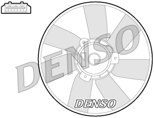 DENSO DER32013 Ventola, Raffreddamento motore