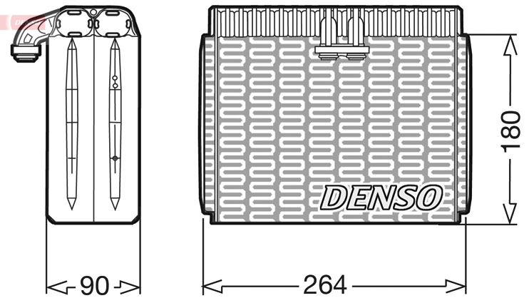 DENSO DEV01002 Evaporatore, Climatizzatore-Evaporatore, Climatizzatore-Ricambi Euro