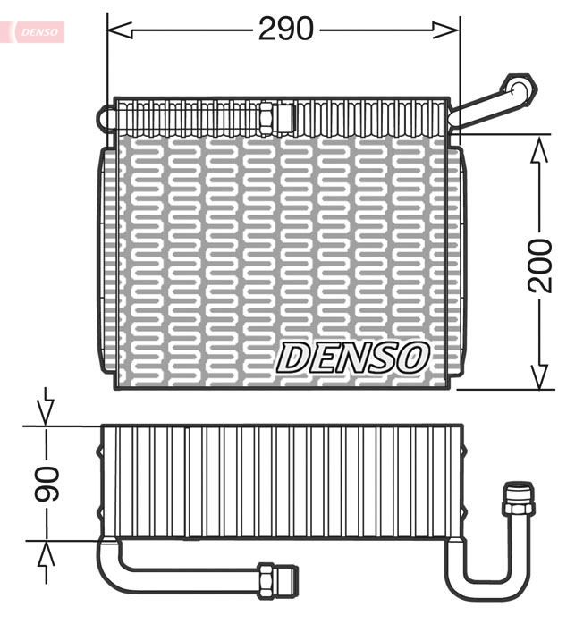 DENSO DEV01005 Evaporatore, Climatizzatore