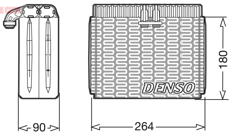 DENSO DEV01010 Evaporatore, Climatizzatore-Evaporatore, Climatizzatore-Ricambi Euro