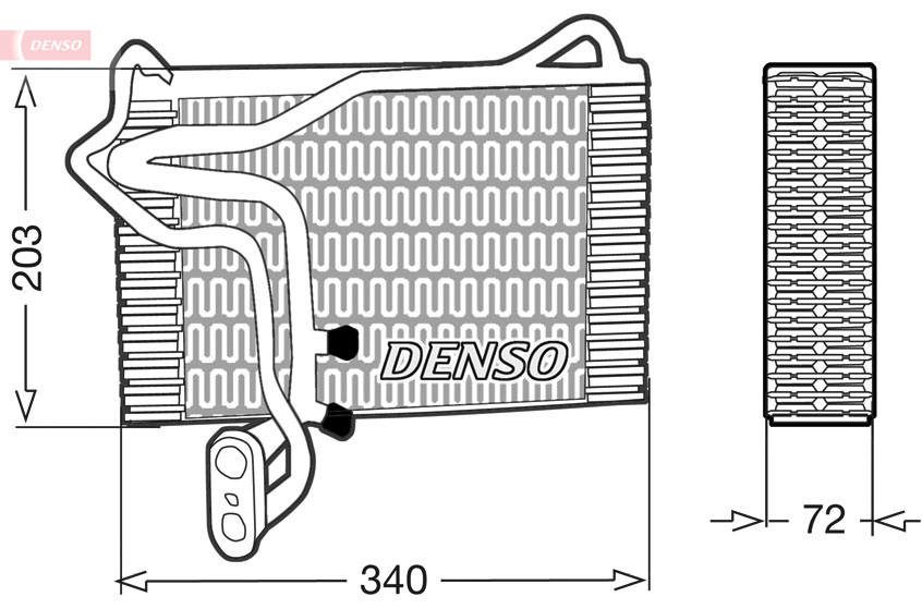 DENSO DEV02002 Evaporatore, Climatizzatore