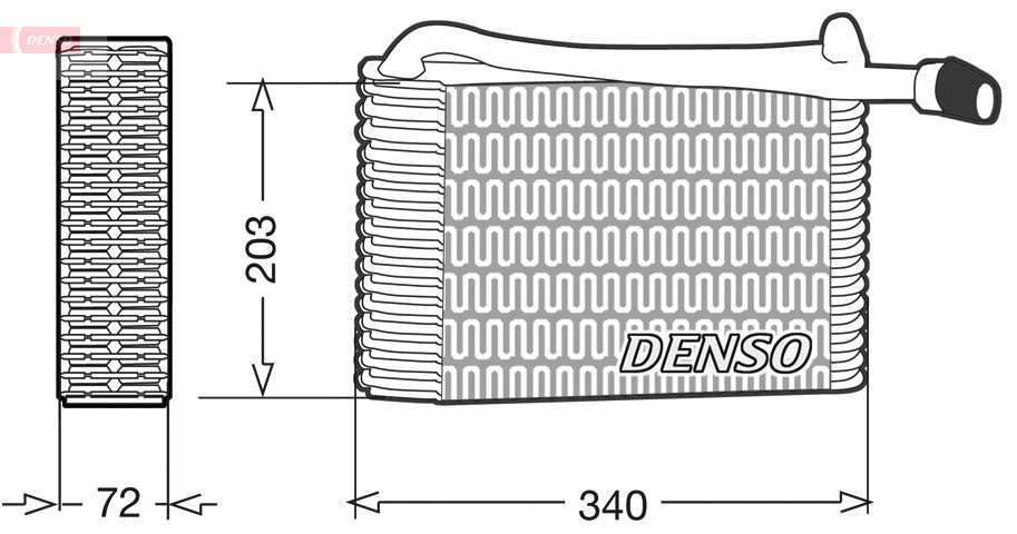 DENSO DEV02004 Evaporatore, Climatizzatore