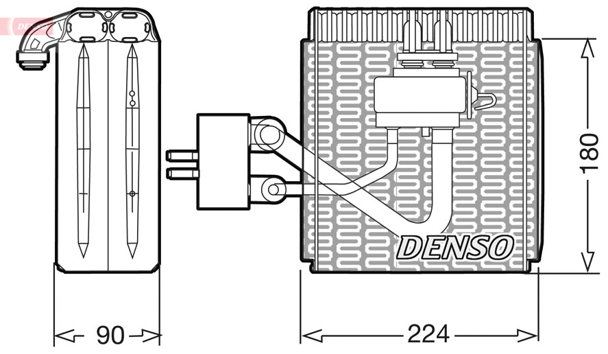 DENSO DEV09002 Evaporator,...