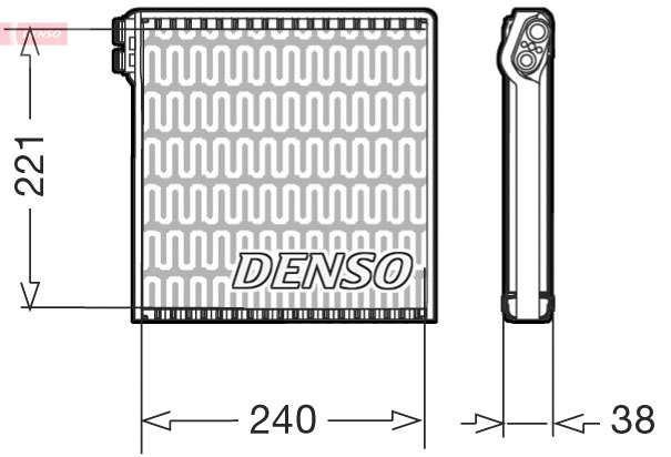 DENSO DEV09102 Evaporatore, Climatizzatore