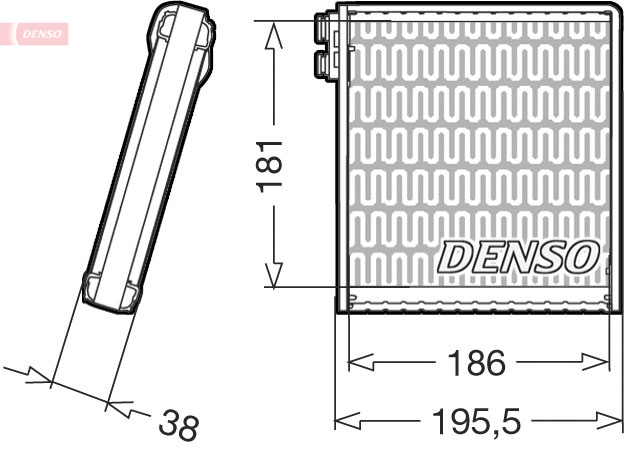 DENSO DEV09103 Evaporatore, Climatizzatore-Evaporatore, Climatizzatore-Ricambi Euro