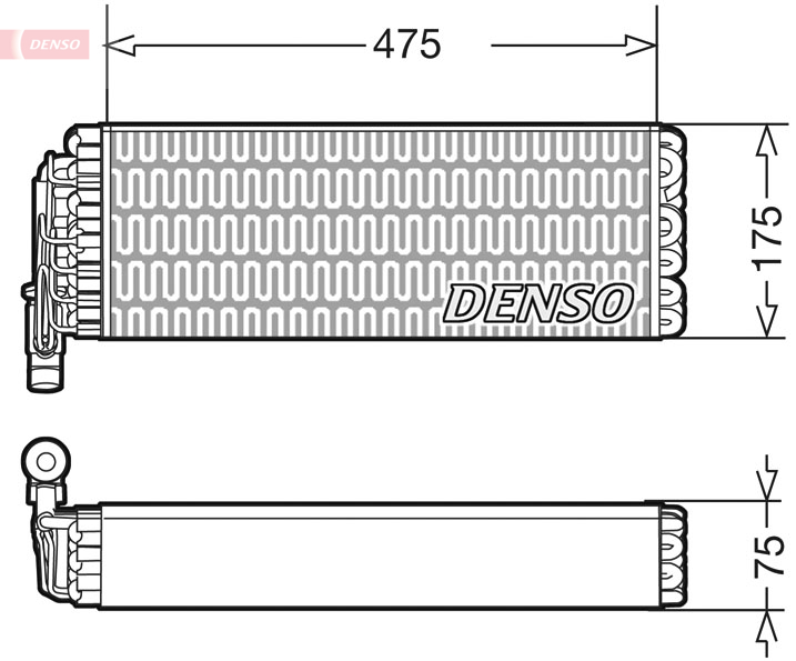 DENSO DEV12003 Evaporatore, Climatizzatore-Evaporatore, Climatizzatore-Ricambi Euro