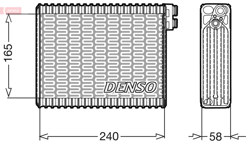 DENSO DEV21004 Evaporatore, Climatizzatore