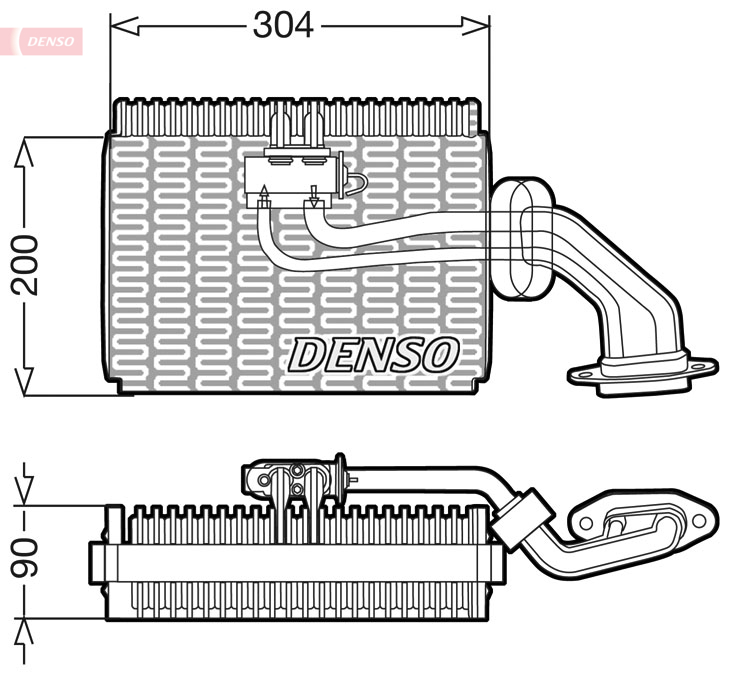 DENSO DEV23003 Evaporator,...