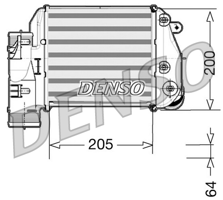 DENSO DIT02025 Intercooler-Intercooler-Ricambi Euro