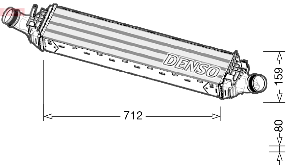 DENSO DIT02038 Intercooler,...