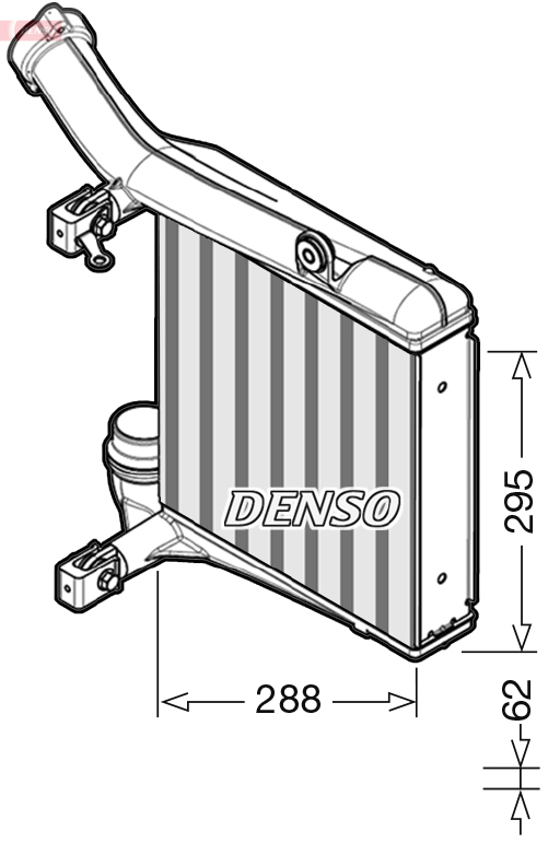 DENSO DIT28012 Intercooler,...