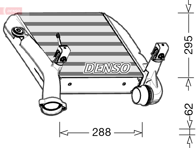 DENSO DIT28024 Intercooler,...