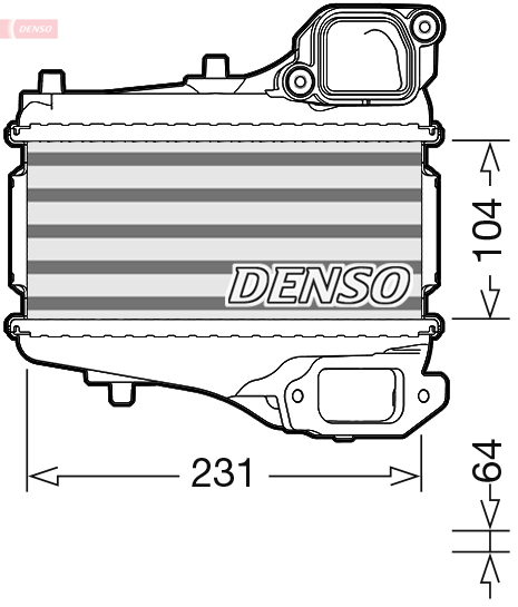 DENSO DIT40001 Intercooler