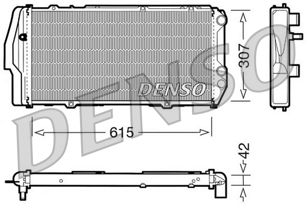 DENSO DRM02003 Radiatore, Raffreddamento motore