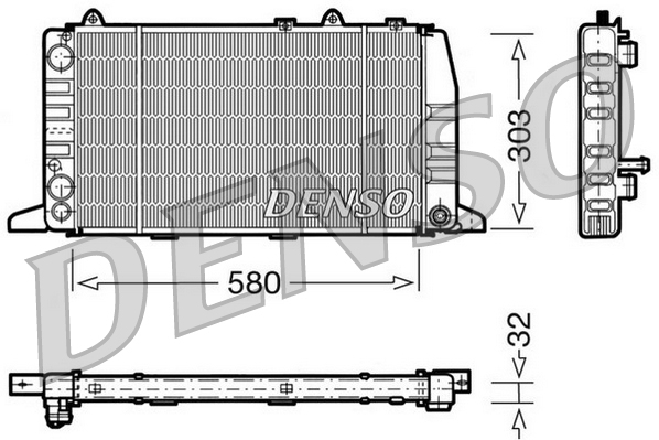 DENSO DRM02011 Radiatore, Raffreddamento motore