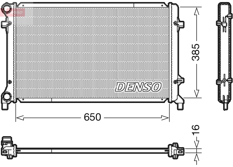 DENSO DRM02014 Radiatore, Raffreddamento motore