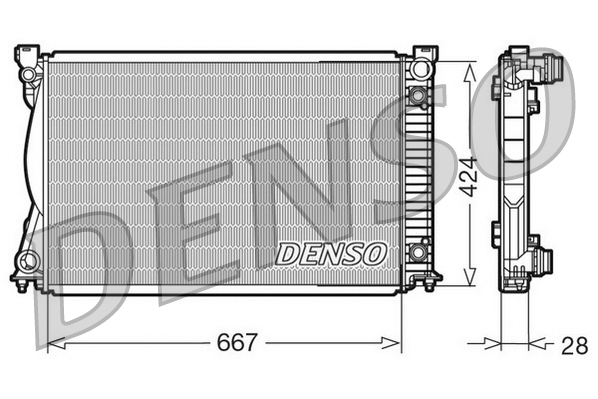 DENSO DRM02039 Radiatore, Raffreddamento motore