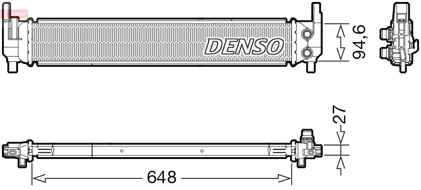 DENSO DRM02042 радиатор,...