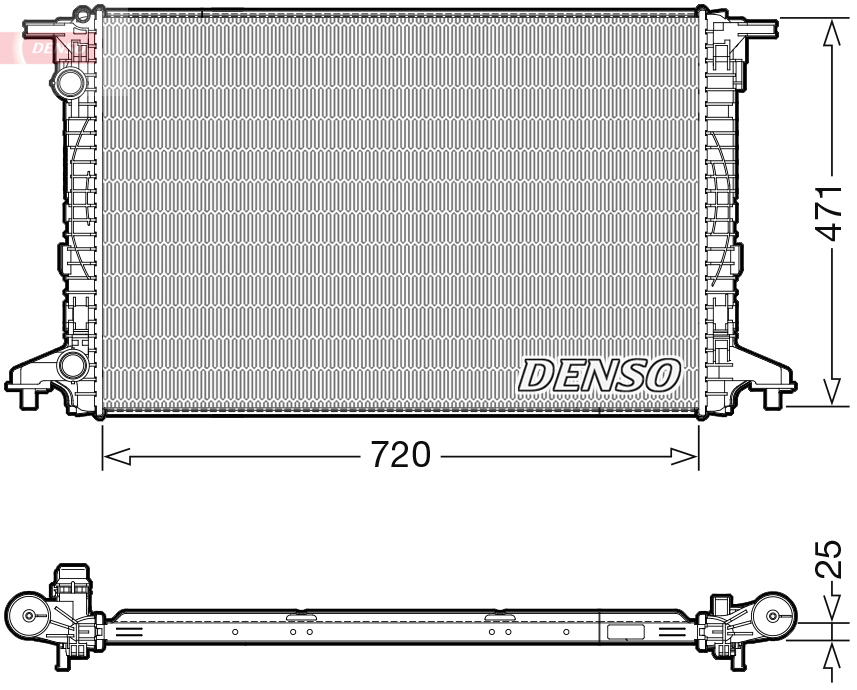 DENSO DRM02043 Radiatore, Raffreddamento motore