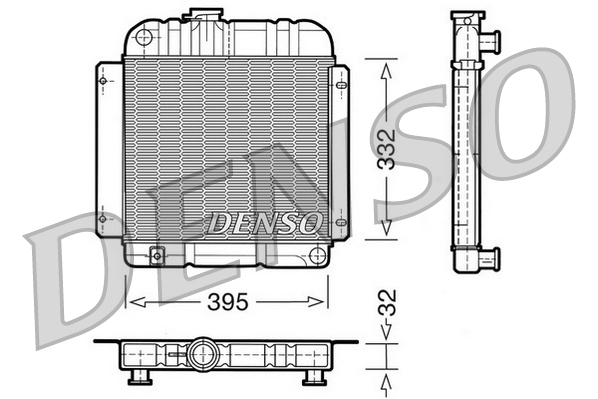 DENSO DRM05001 Radiatore, Raffreddamento motore