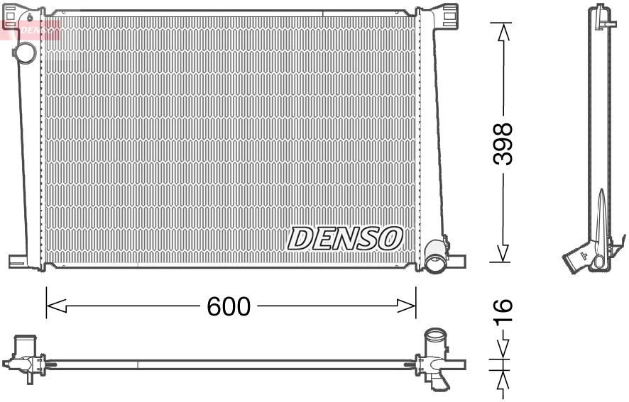 DENSO DRM05007 Radiatore, Raffreddamento motore