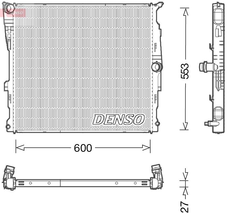 DENSO DRM05008 Chladič,...