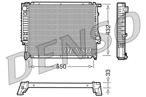 DENSO DRM05020 Chladič,...