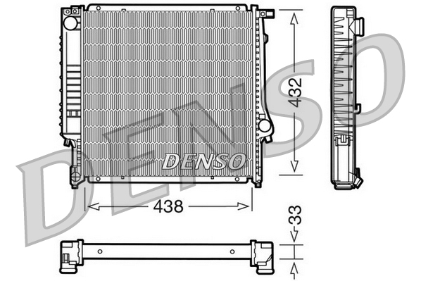 DENSO DRM05022 Radiatore, Raffreddamento motore