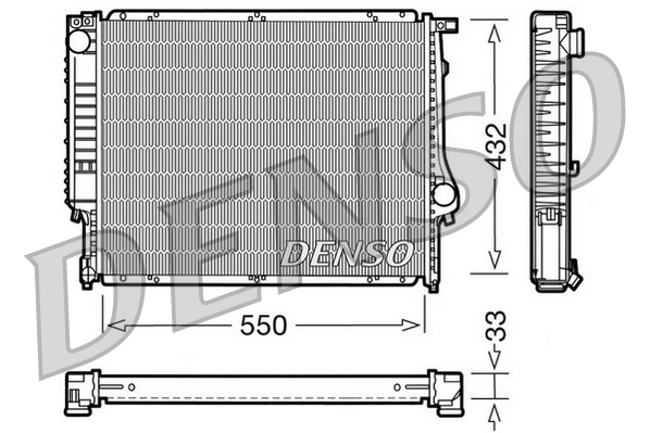 DENSO DRM05023 Radiatore, Raffreddamento motore