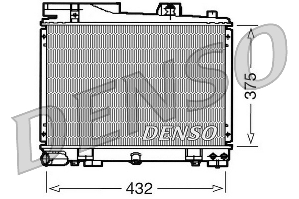 DENSO DRM05034 Radiatore, Raffreddamento motore