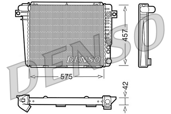 DENSO DRM05051 Radiatore, Raffreddamento motore