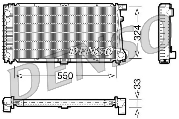 DENSO DRM05058 Radiatore, Raffreddamento motore-Radiatore, Raffreddamento motore-Ricambi Euro