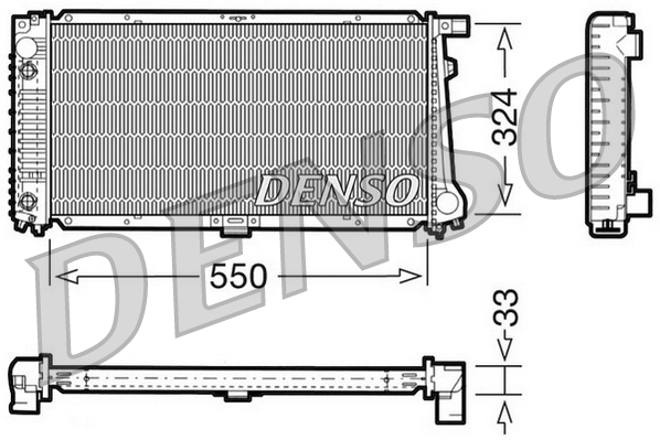 DENSO DRM05059 Radiatore, Raffreddamento motore-Radiatore, Raffreddamento motore-Ricambi Euro