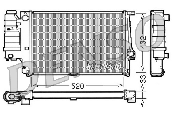 DENSO DRM05063 Radiator,...