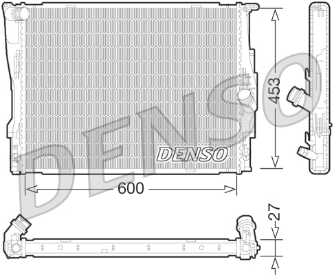 DENSO DRM05073 Radiatore, Raffreddamento motore-Radiatore, Raffreddamento motore-Ricambi Euro