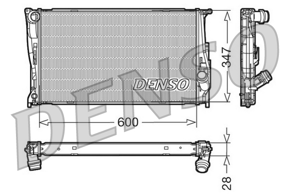 DENSO DRM05111 Radiatore, Raffreddamento motore