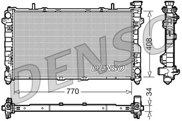 DENSO DRM06012 Radiatore, Raffreddamento motore