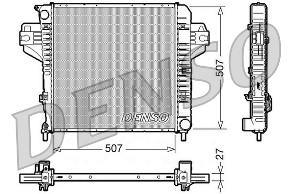 DENSO DRM06030 Radiatore, Raffreddamento motore-Radiatore, Raffreddamento motore-Ricambi Euro