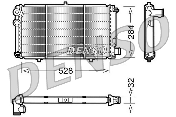 DENSO DRM07001 Radiatore, Raffreddamento motore