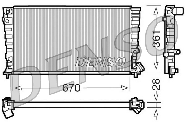 DENSO DRM07030 Chladič,...