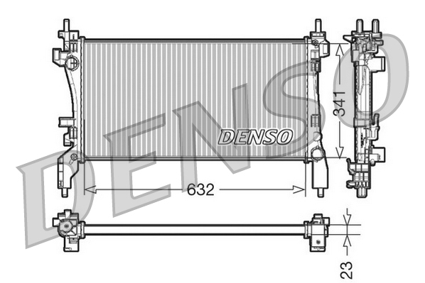 DENSO DRM07040 Radiatore, Raffreddamento motore