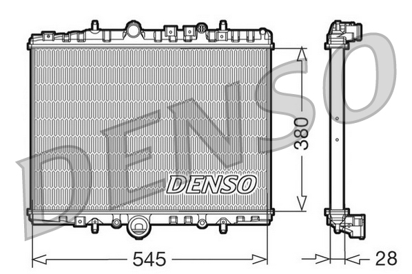 DENSO DRM07056 Radiatore, Raffreddamento motore-Radiatore, Raffreddamento motore-Ricambi Euro