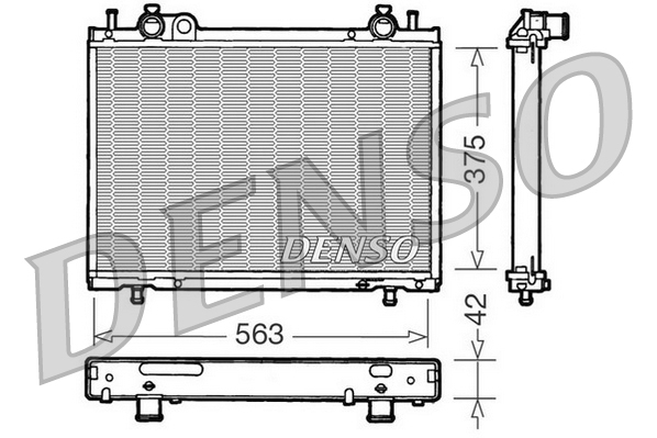 DENSO DRM09021 Radiatore, Raffreddamento motore