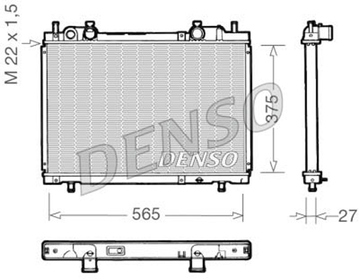 DENSO DRM09025 Radiator,...