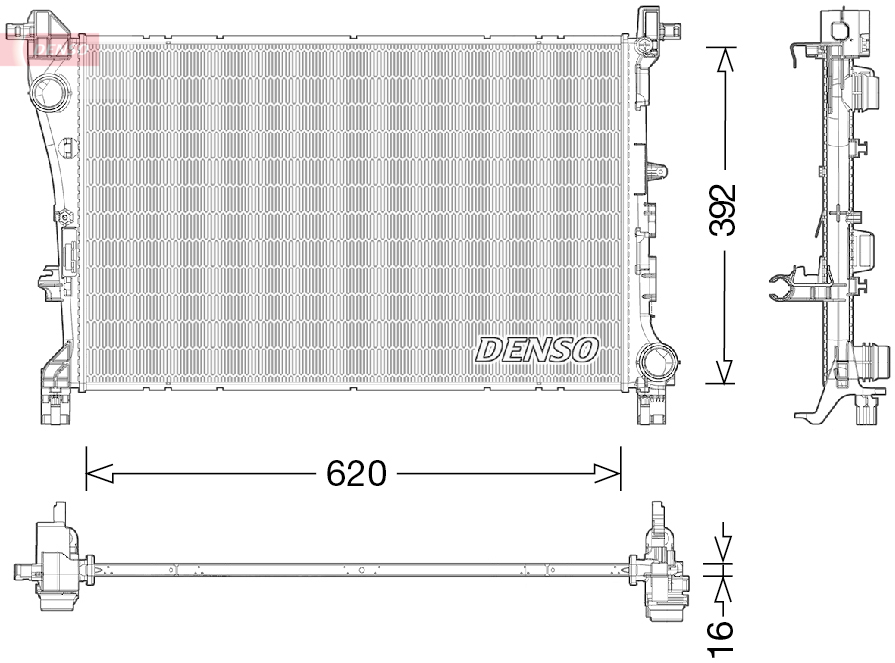 DENSO DRM09046 Radiator,...